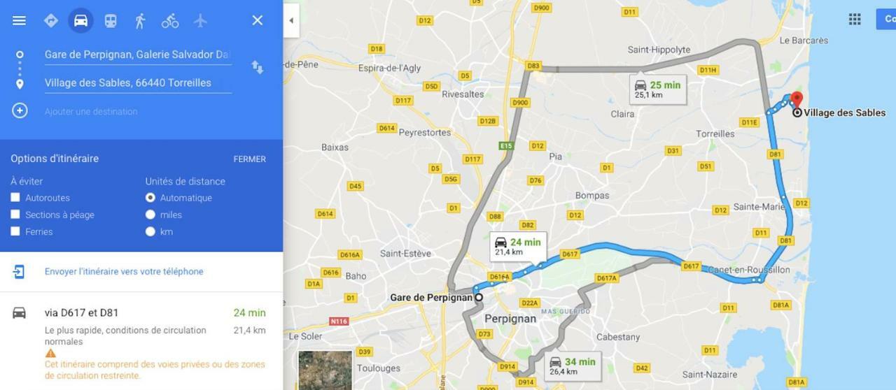 Maison Jardin Wifi - Climatisation - 100 M Plage Sauvage - 20 Min Perpignan Торрей Екстер'єр фото